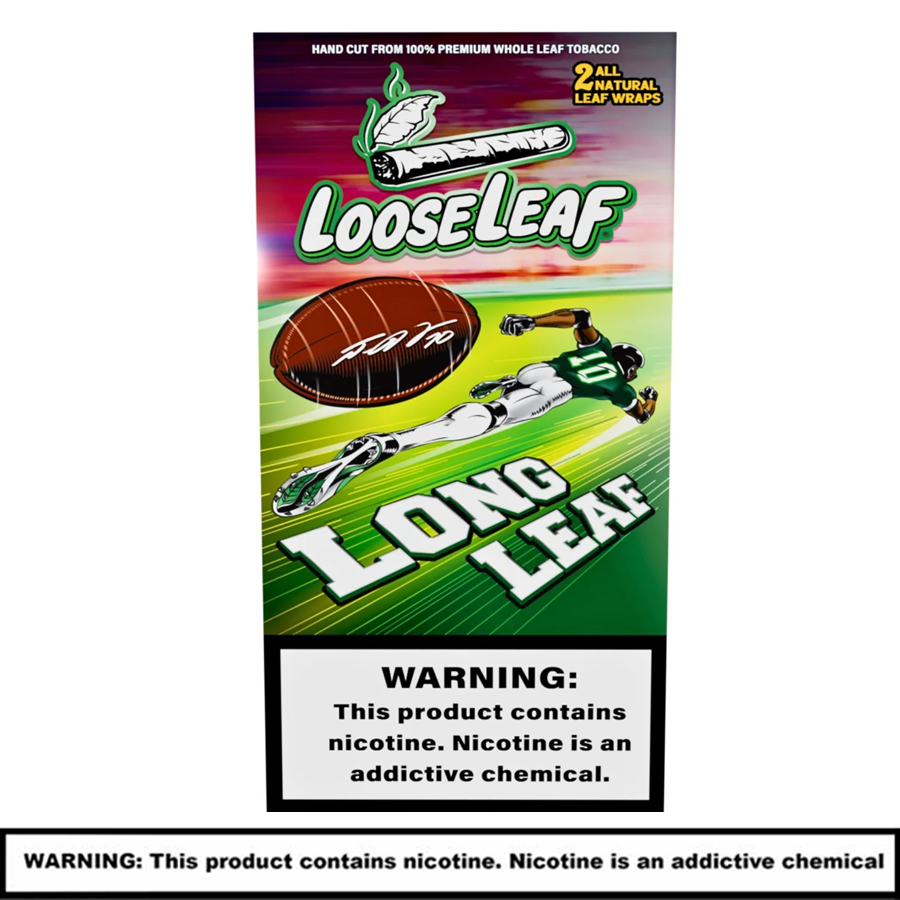LooseLeaf Long Leaf X DeSean Jackson Tobacco Leaf Wraps | 2 Pack | 20 Count Box product image